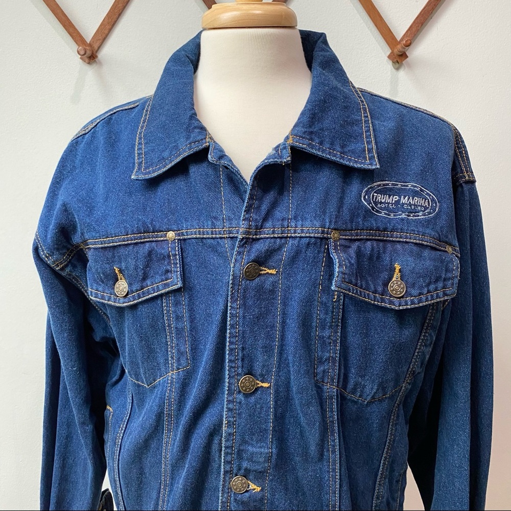 🍄 3/$30 Trump Marina Vintage Trucker Jacket - Picture 3 of 11